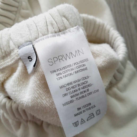 SPRWMN Vintage White Heart Sweatpants S - Picture 8 of 16